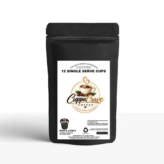 12 Pack Single Serve Coffee Capsules
